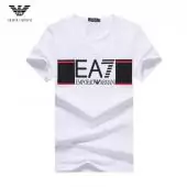 giorgio armani t-shirt homme print ea7 logo white